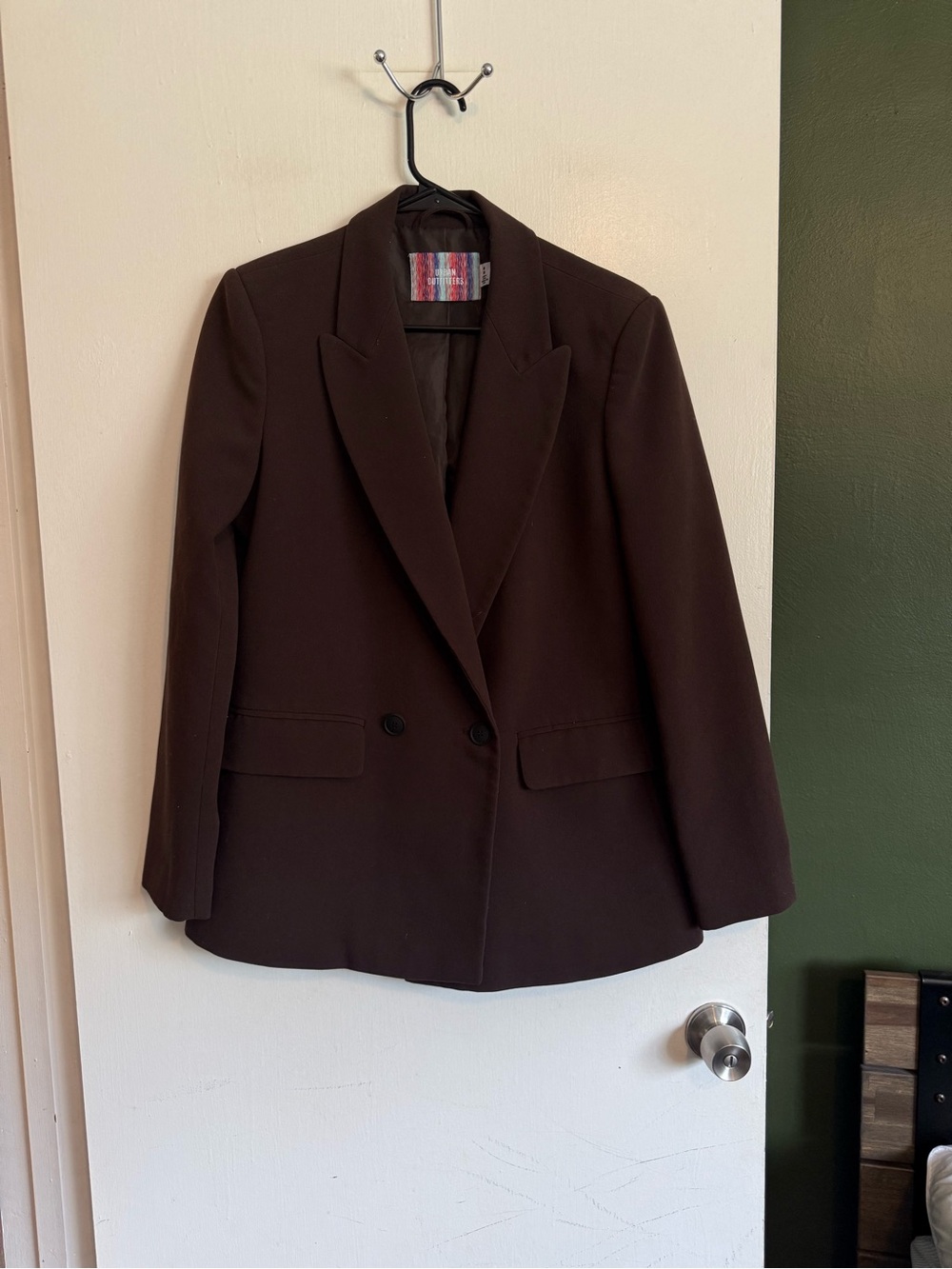 Urban outfitters brown double breasted blazer size medium